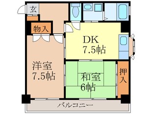 千種エスティビルの物件間取画像